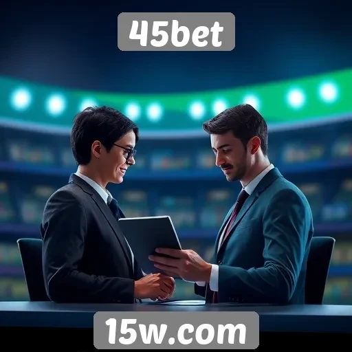 Plataforma 45bet destaca-se pelo suporte ao cliente