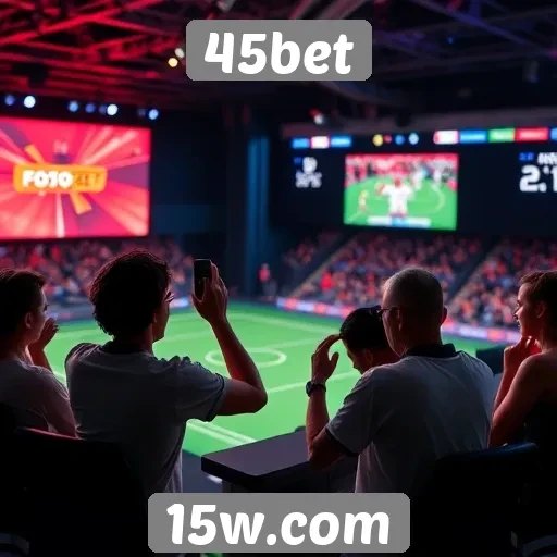 Experiência de apostas ao vivo no site 45bet